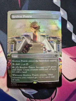 Restless Prairie, MTG Lost Caverns Of Ixalan, FOIL, BORDERLESS Magic - Image 1