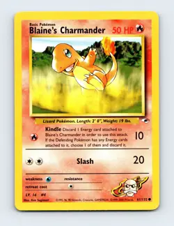 LP Blaine's Charmander 61/132 Gym Heroes Common Pokemon Card - Image 1