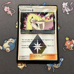 Lusamine 182/214 NM -Holo Rare Pokemon Card- Lost Thunder (3z) - Image 1