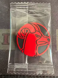 POKEMON CARD OFFICIAL COIN Houndour Chinese LIMITTED - Image 1