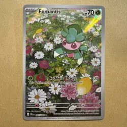 Pokemon TCG Card - Fomantis 085/084 Illustration Rare - Pitch Black Near Mint UK - Image 1