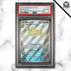 Pokemon Card English - Reuniclus Art Rare #212 - BLK Sticker Collection - PSA 10 - Image 1