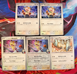 Pokemon TCG Meowth Persian Card Lot (5) English Japanese Various Sets NM - Image 1