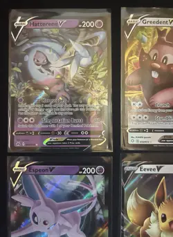 Pokemon TCG V 9 Card Lot Jolteon Espeon Eevee Gardevoir Zamazenta Promo Holo NM - Image 2