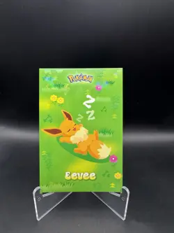 Pokemon Sleepy Eevee Card Database Attacks 2 Cracked Ice Holo Peru - Image 1