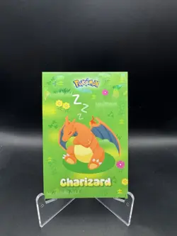 Pokemon Sleeping Charizard Cracked Ice Holo Card Database Attacks 2 Peru - Image 1