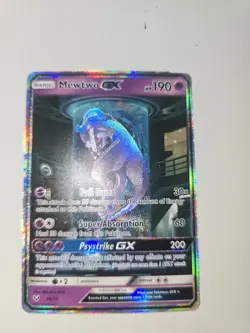 Mewtwo GX Holo Rare Mewtube MP Holo Secret Rare Card 78/73 Shining Legends - Image 5