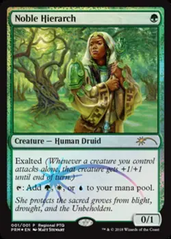 MTG Noble Hierarch - Regional PTQ Promo, Unique & Misc. Promos, Near Mint, Engli - Image 1