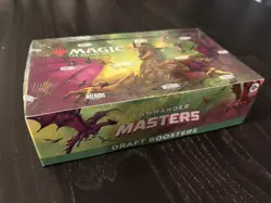 MtG, Commander Masters, English Draft Booster Box, Sealed New - Image 1