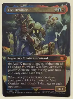 Vivi Ornitier Borderless Foil - Mythic - Final Fantasy MTG Magic the Gathering - Image 1