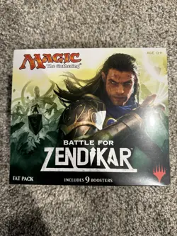 MTG Magic the Gathering BATTLE FOR ZENDIKAR Fat Pack Bundle Booster Packs - Image 1