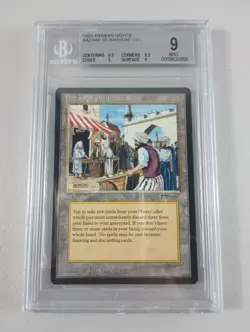 MTG BGS 9 Bazaar of Baghdad Arabian Nights Magic the Gathering Beckett MINT! - Image 1