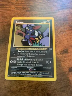 Pokemon TCG Sneasel Neo Revelation Card 24/64 Unlimited Rare LP - Image 1