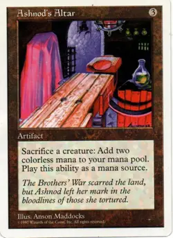 MTG: Fifth Edition: Ashnod's Altar: Lightly Played Condition - Image 1