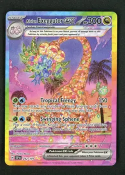 Pokemon TCG Scarlet & Violet Surging Sparks Alolan Exeggutor EX SIR 242/191 - Image 1