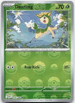 Deerling (Poke Ball Pattern) 006/086 Common White Flare Pokemon Holo NM - Image 1