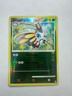 Beautifly 19/130 Rare Diamond & Pearl Pokemon Reverse Holo Lightly Played - Image 1