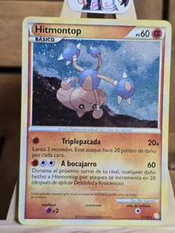 Hitmontop 5/123 Holo Rare HeartGold & SoulSilver Pokemon HGSS SPANISH - Image 2
