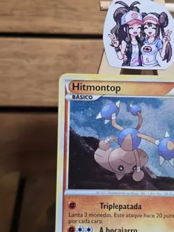 Hitmontop 5/123 Holo Rare HeartGold & SoulSilver Pokemon HGSS SPANISH - Image 3