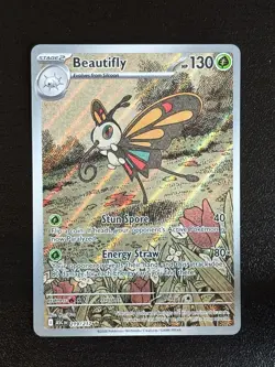 Beautifly 219/217 Illustration Rare Ascended Heroes Pokemon Holo Lightly Played - Image 1
