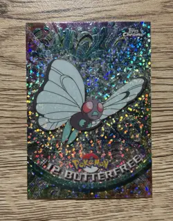 Topps Chrome Butterfree #12 Sparkle-Chrome Holo Pokemon Card English Near Mint - Image 1