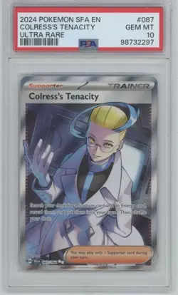 Colress's Tenacity Ultra Rare 087/064 2024 Pokemon Shrouded Fable PSA 10 #87 - Image 1