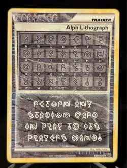 Alph Lithograph - Three - HGSS: Undaunted - NM - Pokemon - Read Desc. - Image 1