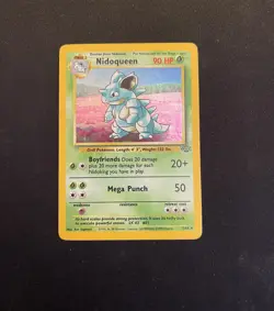 LP - Nidoqueen Jungle 7/64 Holo Rare Pokemon TCG Vintage - Image 1