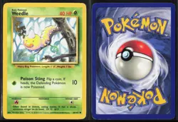 Weedle 69/102 - Pokemon Base Set Unlimited - Common - LP - Image 3