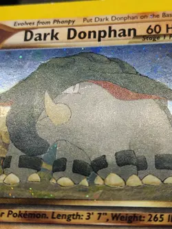 Wizards of the Coast Pokemon TCG Dark Donphan 3/105 Neo Destiny Holo Rare - Image 4