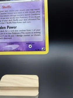 Pokemon TCG Unown (M) M/28 Unseen Forces Holo Rare Holo English - Image 3