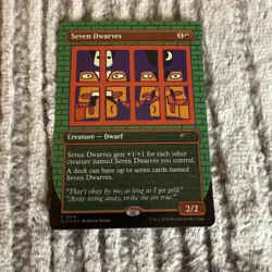 MTG English Seven Dwarves (0818) (Rainbow Foil) NM Foil Secret Lair - Image 1