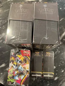 Pitch Black SEALED Lot Pokemon Center Elite Trainer Box Booster Box Bundle - Image 2