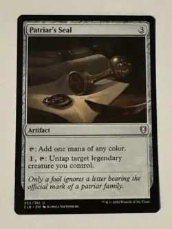 MTG Patriar's Seal - Commander Legends Battle for Baldur's Gate NM - Image 1