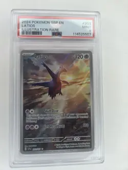 [PSA 9] Latios 203/191 Illustration Rare Holo Sv08 Surging Sparks EN - Image 1