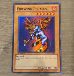 Yu-Gi-Oh! TCG Firewing Pegasus Super Rare 1st EN PRC1-EN005 - Image 1