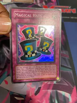 YUGIOH - MAGICAL HATS - SUPER RARE- PSV - 1ST ED - HP - Image 1