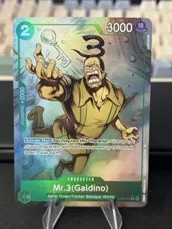 Mr.3(Galdino) (Full Art) ST30-014 Starter Deck EX: Luffy & Ace One Piece Foil NM - Image 1
