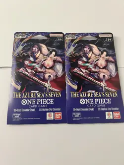 One Piece TCG The Azure Sea's Seven Factory Sealed Sleeved Booster OP-14 x2 - Image 1