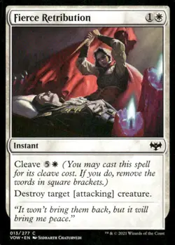 Fierce Retribution 013/277 Innistrad: Crimson Vow MTG Magic the Gathering card - Image 1