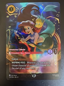 Disney Lorcana TCG Ariel - Adventurous Collector Enchanted 232/204 EN Fabled - Image 1