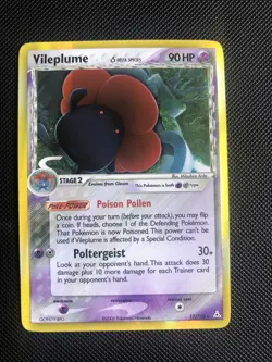 Vileplume 17/110 ex Holon Phantoms Delta Species 2006 HOLO RARE Pokemon Card - Image 1
