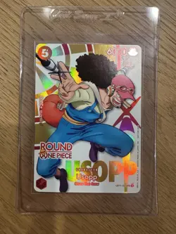 One Piece x Round 1 ENGLISH Promo Card - Usopp OP11-003 - Image 1