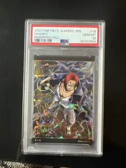 PSA 10 Shanks SR No.7-18 ONE PIECE Wafer Card Bandai 2020 - Image 1