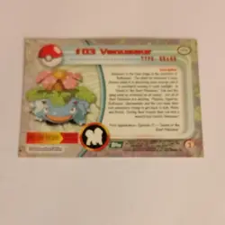 Topps Venusaur #03 Pokemon Topps Series 1 Holo Rare English Pokemon TCG Card - Image 2