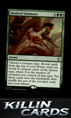 Kindred Summons 112 Magic R Commander: Lorwyn Eclipsed Card NM - Image 1
