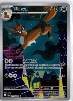 Thievul 092/084 ME05: Pitch Black Pokemon Card TCG - Image 1