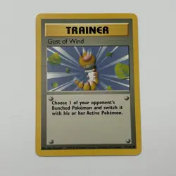 Gust of Wind 93/102 Shadowless Base Set Pokemon Card Trainer Vtg WOTC LP - Image 1