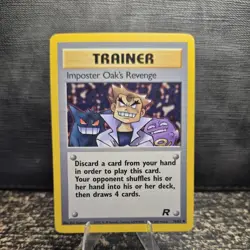 Imposter Oak’s Revenge with gangar /82 Team Rocket Pokemon Card NM - Image 1