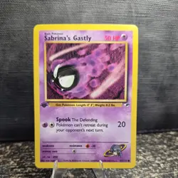 Pokemon Card - Sabrina's Gastly Gym Heroes 93/132 1st Edition Common - Image 1